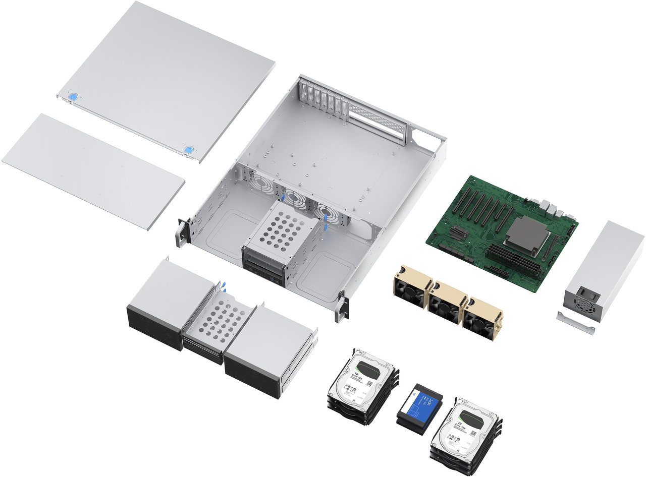 Open Box: Rosewill 2U Rackmount Server Chassis | Supports up to 8 x 3.5" HDD | ATX Motherboard Support | 2U/CRPS PSU | 3x 80mm PWM Fans | USB 3.2 Type-C | RSV-Z2008 - Newegg.com - Open Box condition - Image 26