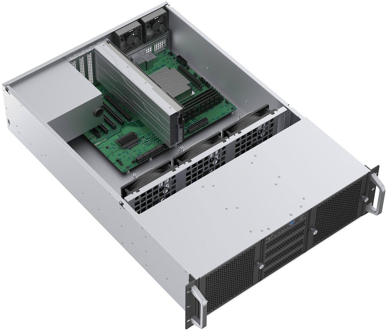 Open Box: Rosewill 3U Rackmount Server Chassis | Supports up to 14 x 3.5" HDD | ATX Compatible | 5 x 120mm PWM Fans + 2 x 80mm PWM Fans | USB 3.2 Type-C | RSV-Z3014 - Newegg.com - Open Box condition - Image 24