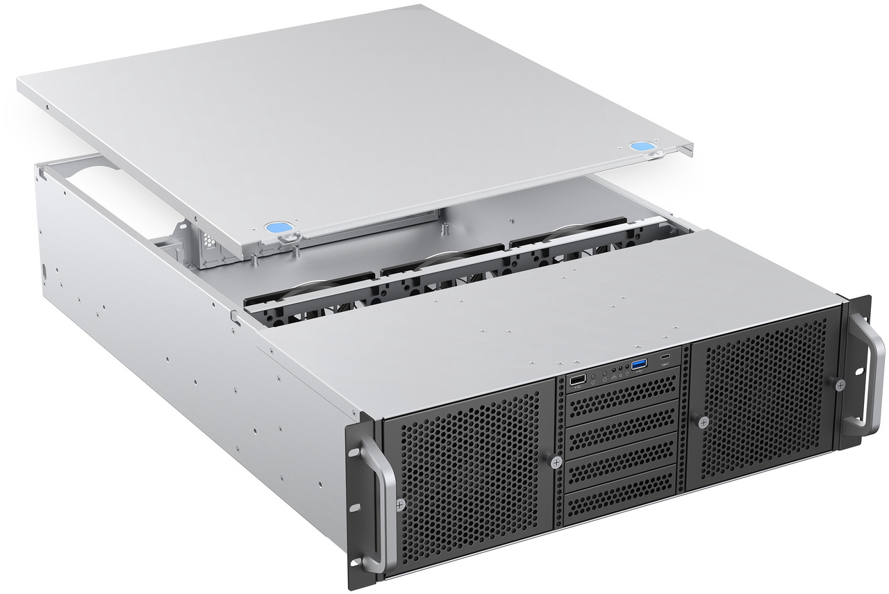 Open Box: Rosewill 3U Rackmount Server Chassis | Supports up to 14 x 3.5" HDD | ATX Compatible | 5 x 120mm PWM Fans + 2 x 80mm PWM Fans | USB 3.2 Type-C | RSV-Z3014 - Newegg.com - Open Box condition - Image 25
