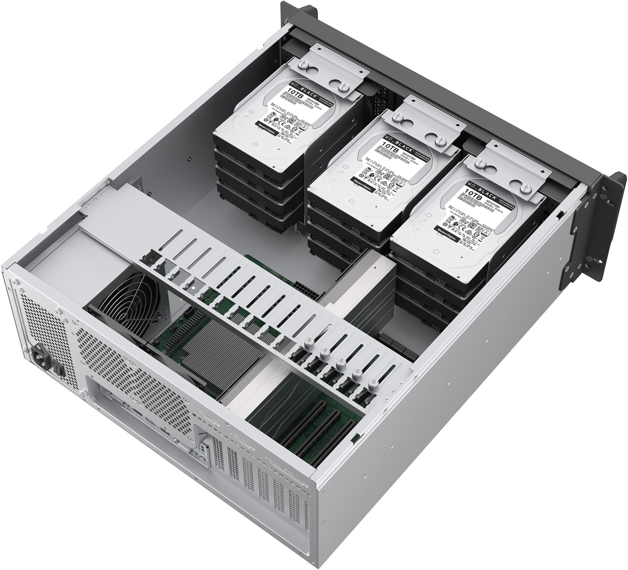 Open Box: Rosewill 4U Rackmount Server Chassis | Expands to 12 x 3.5" HDD | Massive ATX & PCIe Compatibility | 2x 120mm PWM Fans + 2x 80mm PWM Fans | USB 3.2 Type-C | RSV-R4012 - Newegg.com - Open Box condition - Image 21
