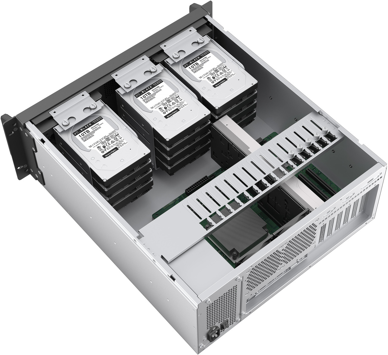 Open Box: Rosewill 4U Rackmount Server Chassis | Expands to 12 x 3.5" HDD | Massive ATX & PCIe Compatibility | 2x 120mm PWM Fans + 2x 80mm PWM Fans | USB 3.2 Type-C | RSV-R4012 - Newegg.com - Open Box condition - Image 23