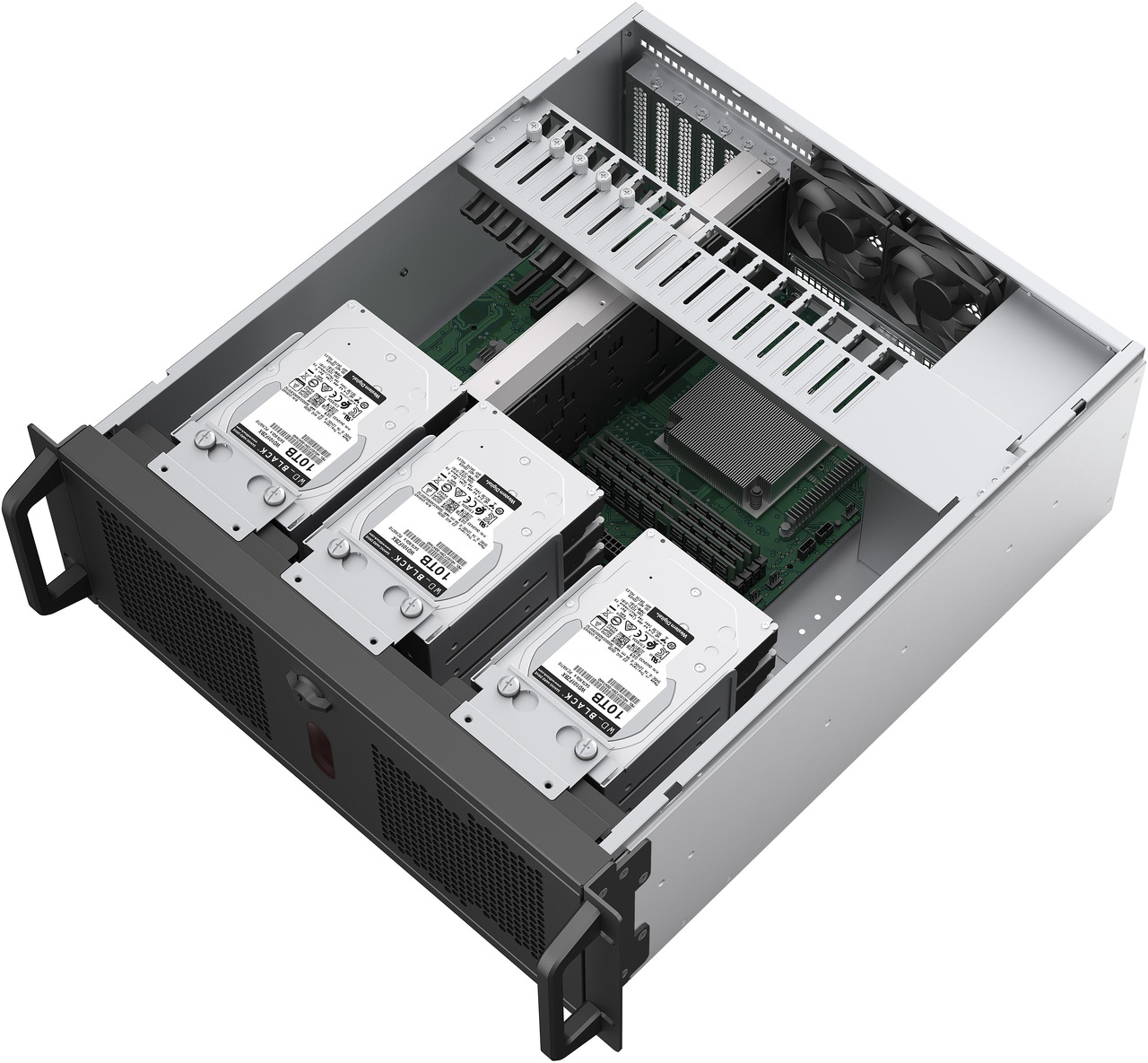 Open Box: Rosewill 4U Rackmount Server Chassis | Expands to 12 x 3.5" HDD | Massive ATX & PCIe Compatibility | 2x 120mm PWM Fans + 2x 80mm PWM Fans | USB 3.2 Type-C | RSV-R4012 - Newegg.com - Open Box condition - Image 25