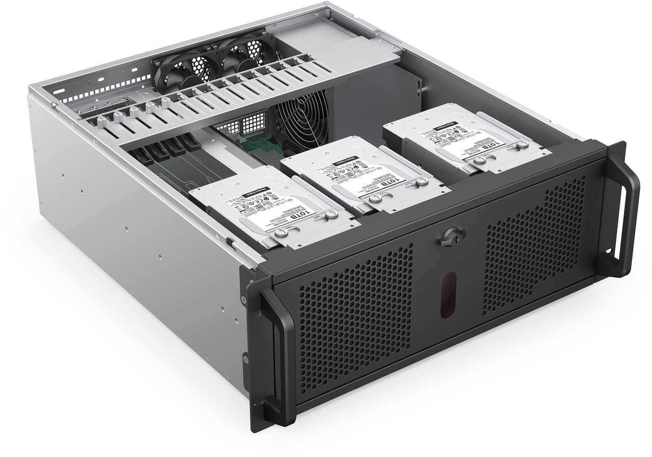 Open Box: Rosewill 4U Rackmount Server Chassis | Expands to 12 x 3.5" HDD | Massive ATX & PCIe Compatibility | 2x 120mm PWM Fans + 2x 80mm PWM Fans | USB 3.2 Type-C | RSV-R4012 - Newegg.com - Open Box condition - Image 27