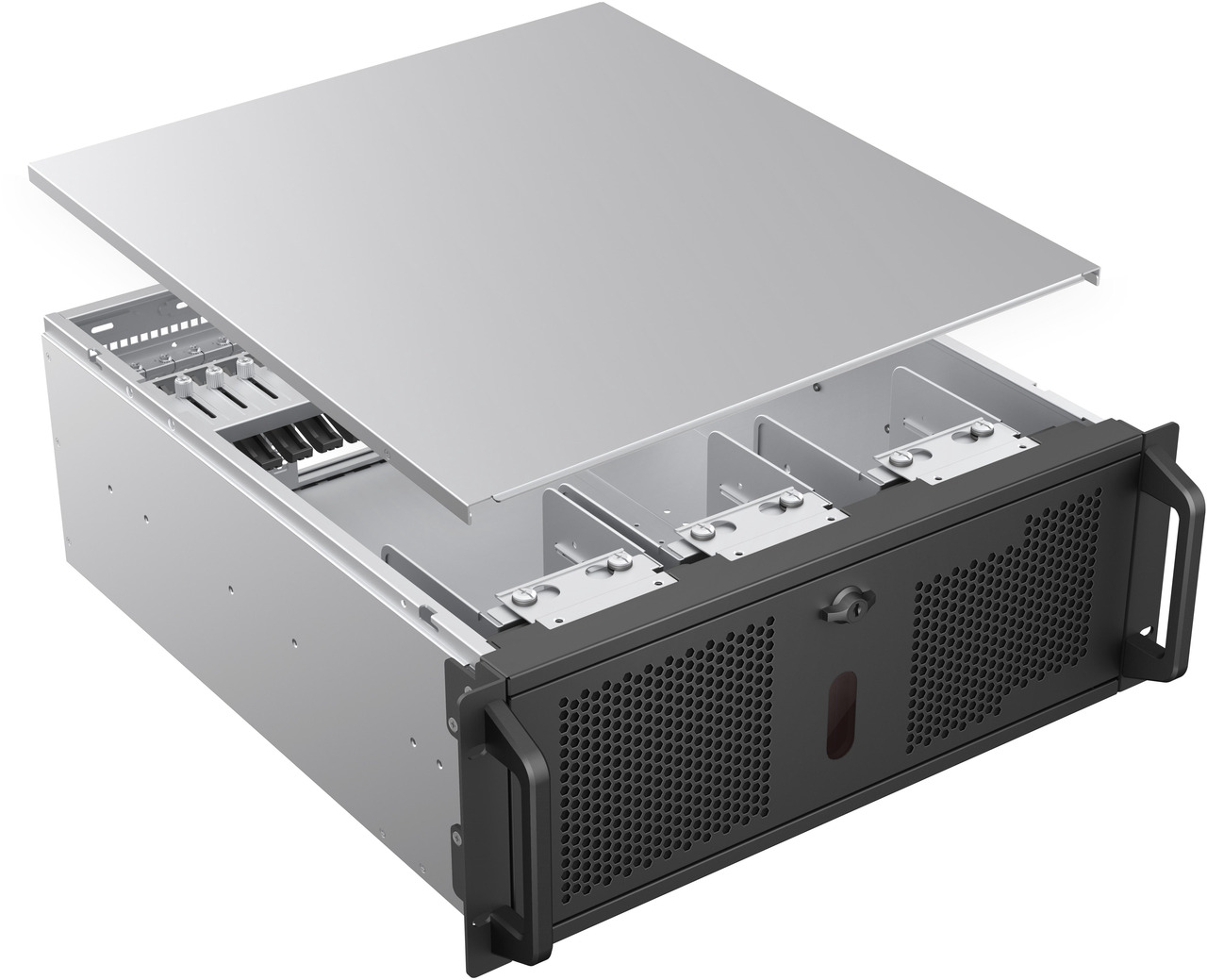 Open Box: Rosewill 4U Rackmount Server Chassis | Expands to 12 x 3.5" HDD | Massive ATX & PCIe Compatibility | 2x 120mm PWM Fans + 2x 80mm PWM Fans | USB 3.2 Type-C | RSV-R4012 - Newegg.com - Open Box condition - Image 29