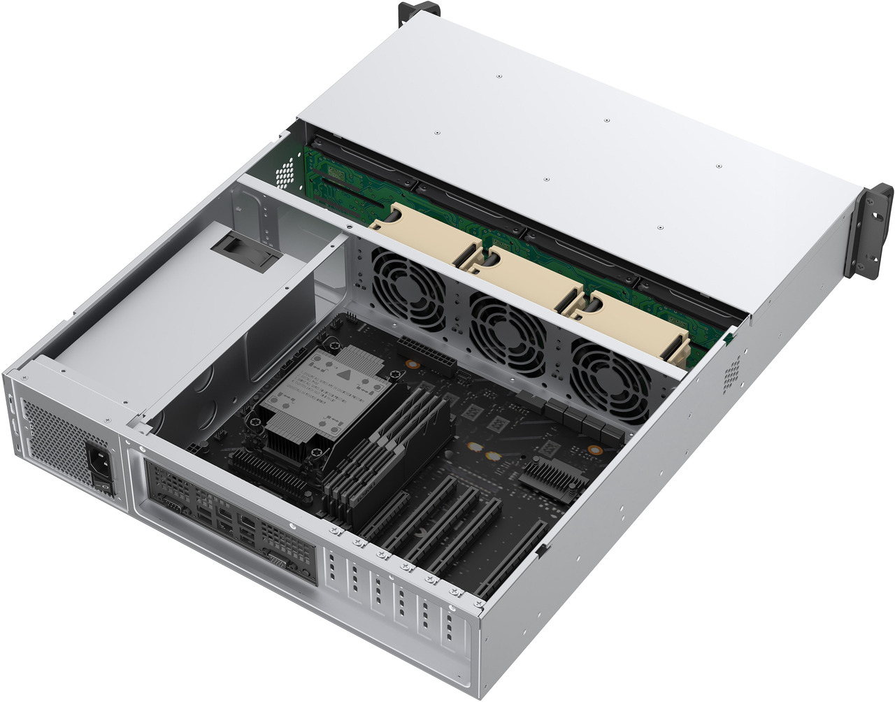 Open Box: Rosewill 2U Rackmount Server Chassis | Supports up to 8 3.5" 12Gbps Hot Swap SATA/SAS | E-ATX Compatible | 2U/CRPS PSU | 3x 8038 PWM Fan | USB 3.2 Type-C | RSV-H208 - Newegg.com - Open Box condition - Image 15