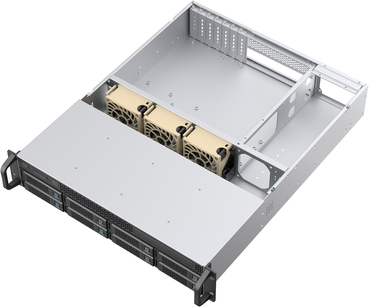 Open Box: Rosewill 2U Rackmount Server Chassis | Supports up to 8 3.5" 12Gbps Hot Swap SATA/SAS | E-ATX Compatible | 2U/CRPS PSU | 3x 8038 PWM Fan | USB 3.2 Type-C | RSV-H208 - Newegg.com - Open Box condition - Image 18