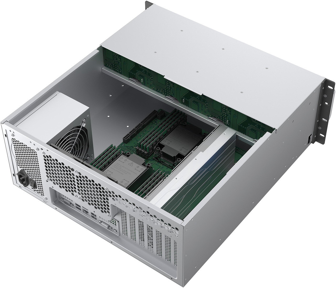 Open Box: Rosewill 4U Rackmount Server Chassis | Server Chassis | Supports up to 8 3.5" 12Gbps Hot Swap SATA/SAS | ATX Compatible | 6x 80mm PWM Fan | USB 3.2 Type-C | RSV-H408 - Newegg.com - Open Box condition - Image 20