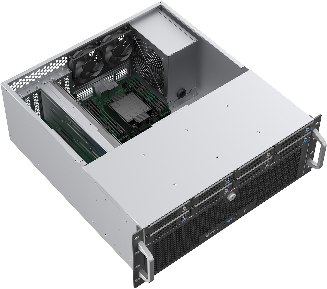 Open Box: Rosewill 4U Rackmount Server Chassis | Server Chassis | Supports up to 8 3.5" 12Gbps Hot Swap SATA/SAS | ATX Compatible | 6x 80mm PWM Fan | USB 3.2 Type-C | RSV-H408 - Newegg.com - Open Box condition - Image 26