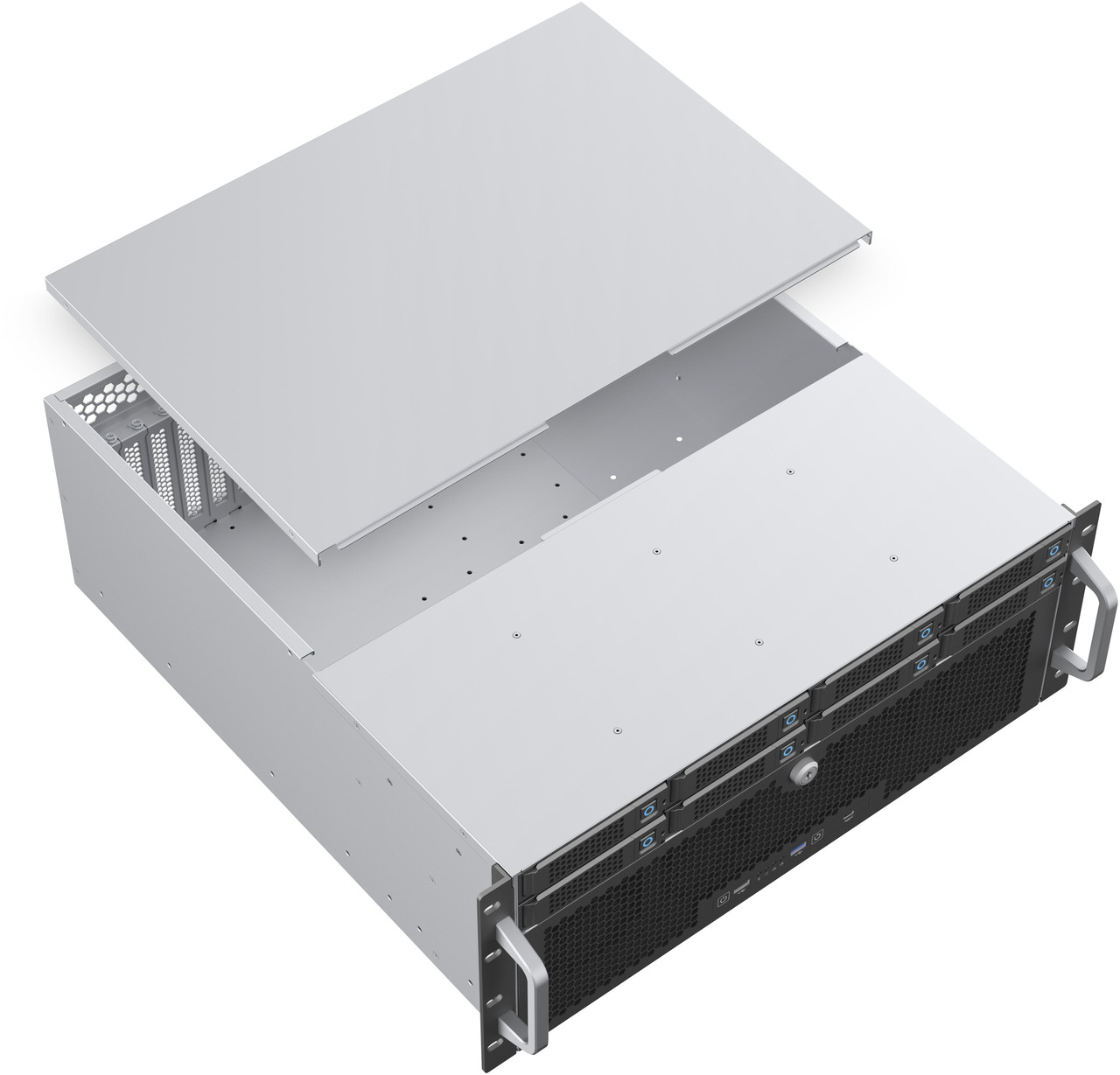 Open Box: Rosewill 4U Rackmount Server Chassis | Server Chassis | Supports up to 8 3.5" 12Gbps Hot Swap SATA/SAS | ATX Compatible | 6x 80mm PWM Fan | USB 3.2 Type-C | RSV-H408 - Newegg.com - Open Box condition - Image 29