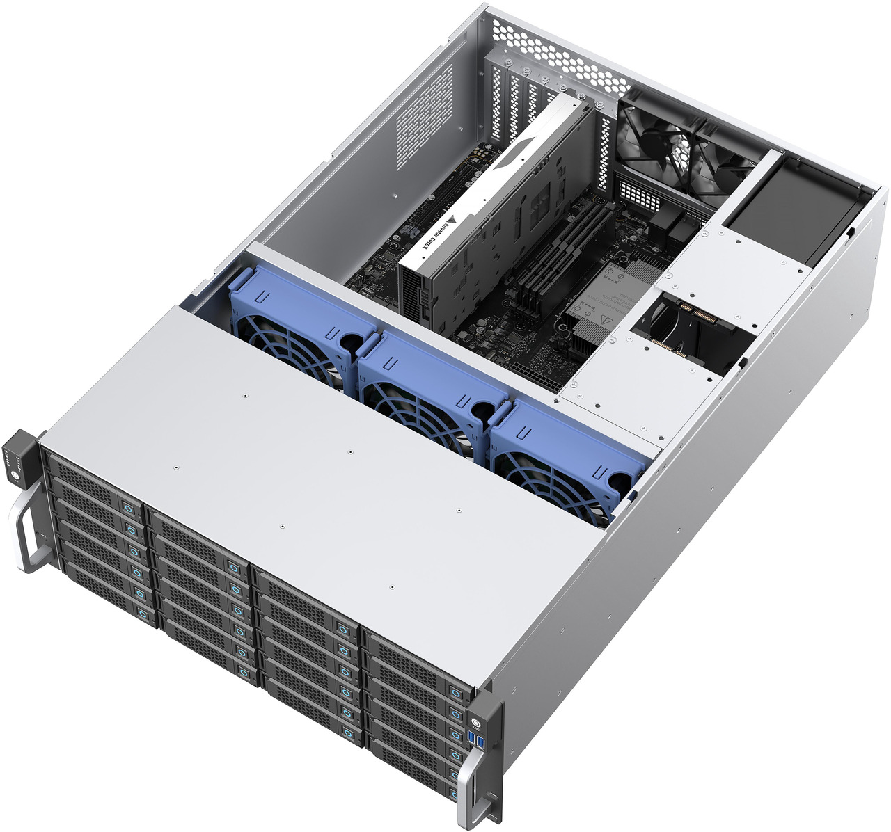 Open Box: Rosewill 4U Rackmount Server Chassis | Supports up to 24 x 3.5" 12Gbps Hot Swap SATA/SAS | E-ATX & SSI-EEB Compatible | 3 x 120x38mm PWM Fan | RSV-H424 - Newegg.com - Open Box condition - Image 24