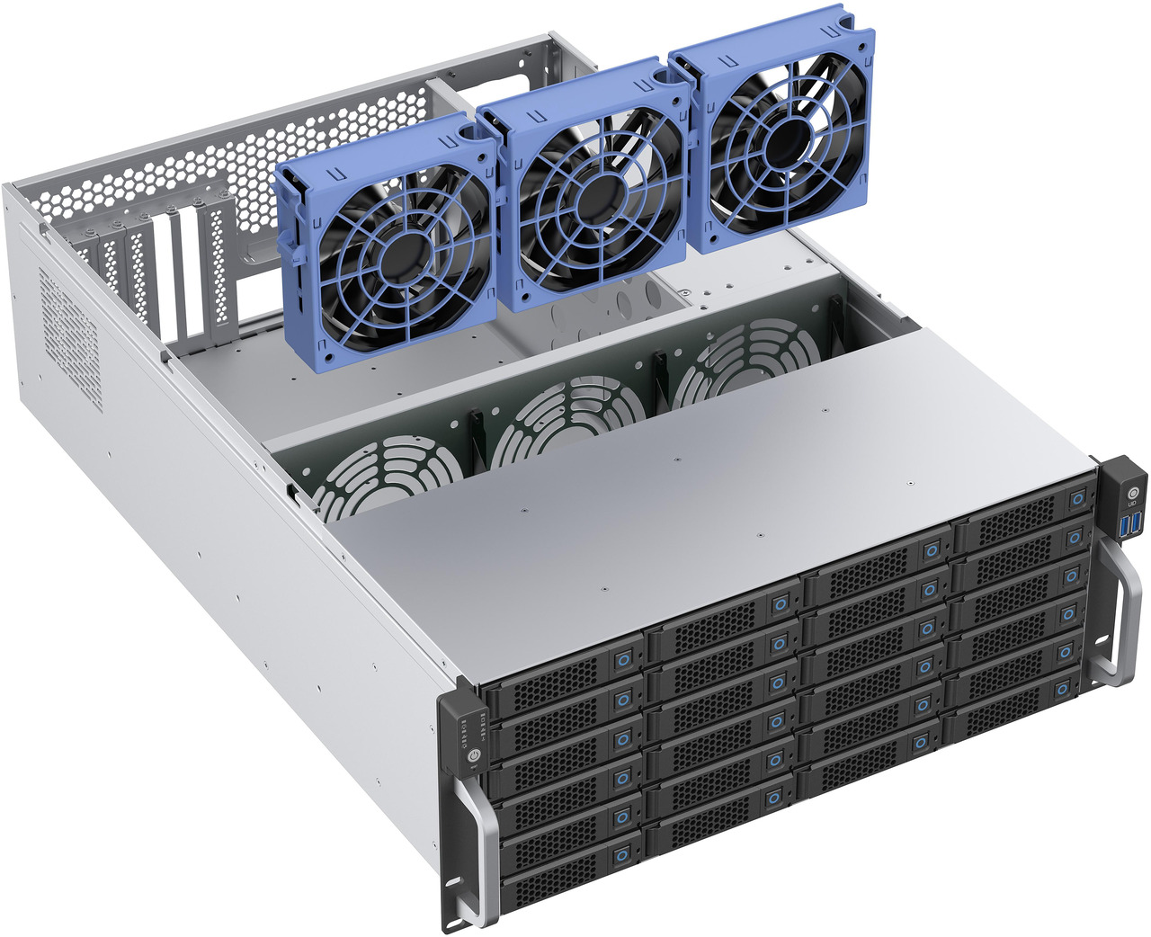 Open Box: Rosewill 4U Rackmount Server Chassis | Supports up to 24 x 3.5" 12Gbps Hot Swap SATA/SAS | E-ATX & SSI-EEB Compatible | 3 x 120x38mm PWM Fan | RSV-H424 - Newegg.com - Open Box condition - Image 29