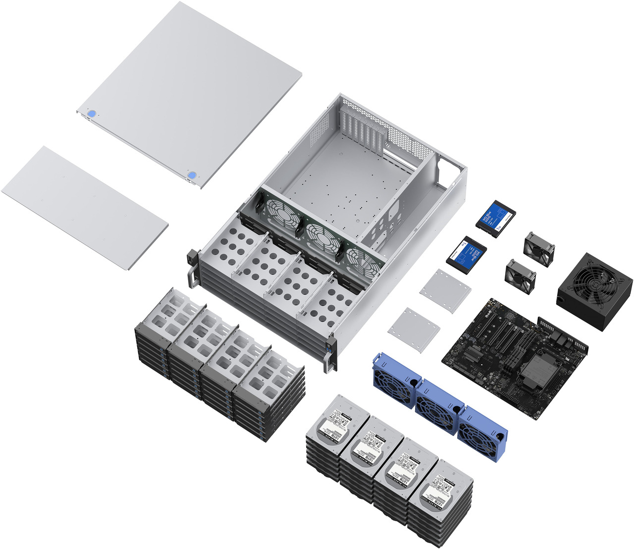 Open Box: Rosewill 4U Rackmount Server Chassis | Supports up to 24 x 3.5" 12Gbps Hot Swap SATA/SAS | E-ATX & SSI-EEB Compatible | 3 x 120x38mm PWM Fan | RSV-H424 - Newegg.com - Open Box condition - Image 31