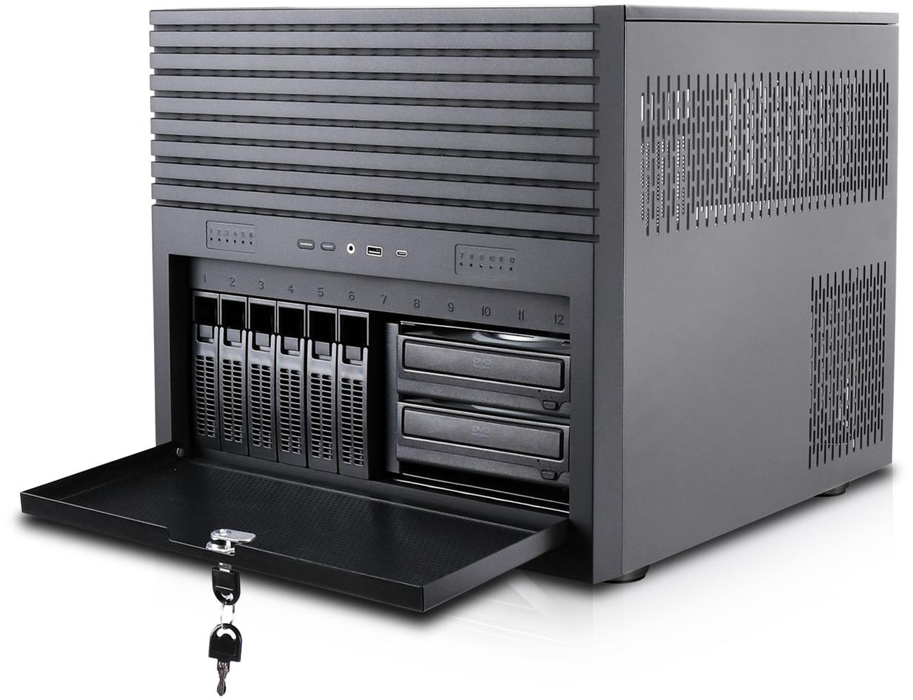 Open Box: Rosewill HEARTH NAS | Server Chassis | Supports up to 6 x 3.5" Hot Swap HDD and 6 x 2.5" SSD | E-ATX Compatible | 5 x 120mm PWM Fan | 2 x 5.25" Bay | USB 3.2 Type-C | Ideal for Home Servers, DIY NAS - Newegg.com - Open Box condition - Image 14