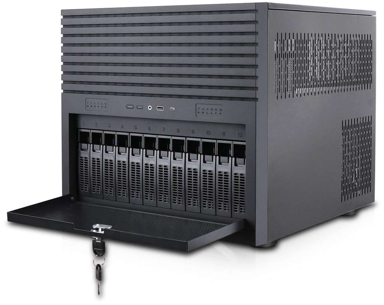 Open Box: Rosewill HEARTH NAS PRO | Server Chassis | Supports up to 12 x 3.5" Hot Swap HDD and 6 x 2.5" SSD | E-ATX Compatible | 5 x 120mm PWM Fans | 240mm AIO Support | USB 3.2 Type-C | Ideal for Home Servers - Newegg.com - Open Box condition - Image 15