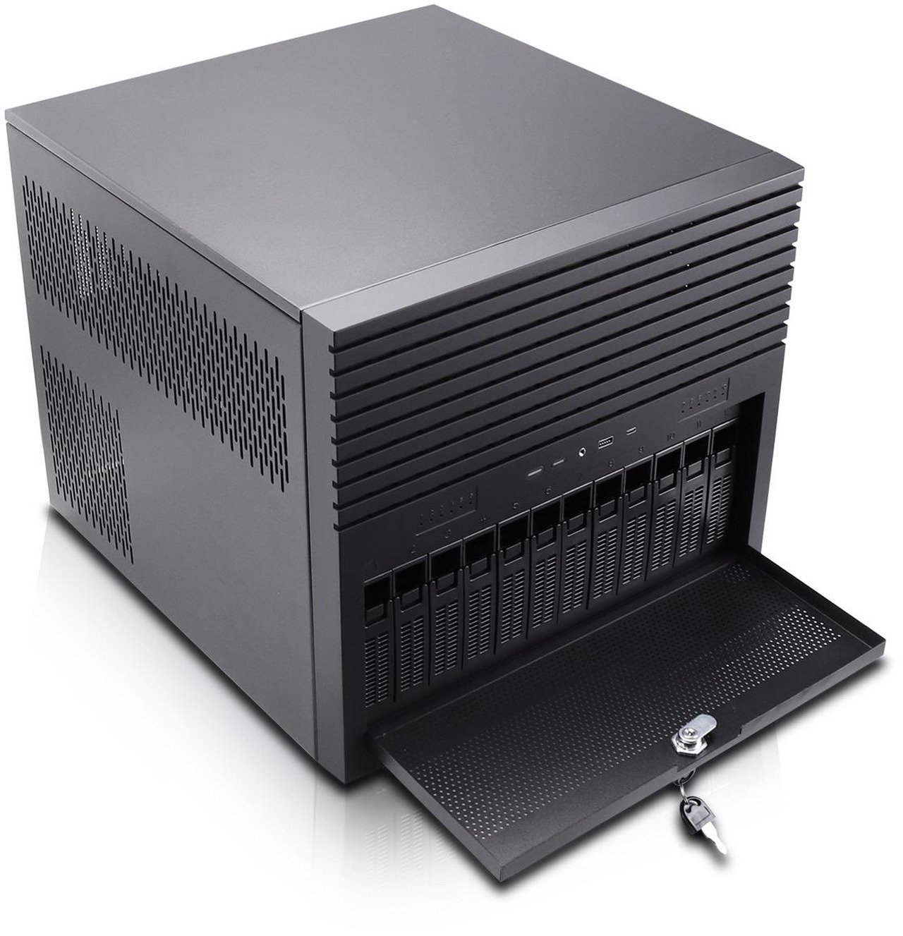 Open Box: Rosewill HEARTH NAS PRO | Server Chassis | Supports up to 12 x 3.5" Hot Swap HDD and 6 x 2.5" SSD | E-ATX Compatible | 5 x 120mm PWM Fans | 240mm AIO Support | USB 3.2 Type-C | Ideal for Home Servers - Newegg.com - Open Box condition - Image 20