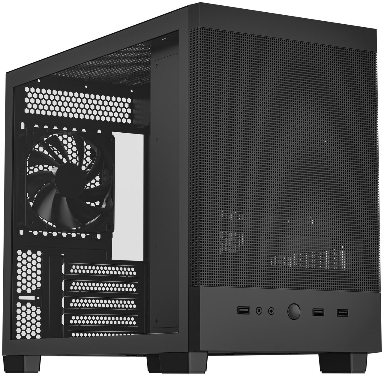 Open Box: Rosewill Micro ATX Mini PC Computer Case with Pre-Installed 400W Power Supply | Left Temper Glass Side Panel | Front and Side Mesh | 240mm & 280mm Radiator Support | 1 x USB 2.0 | 2 x USB 3.0 - Newegg.com - Open Box condition - Image 14