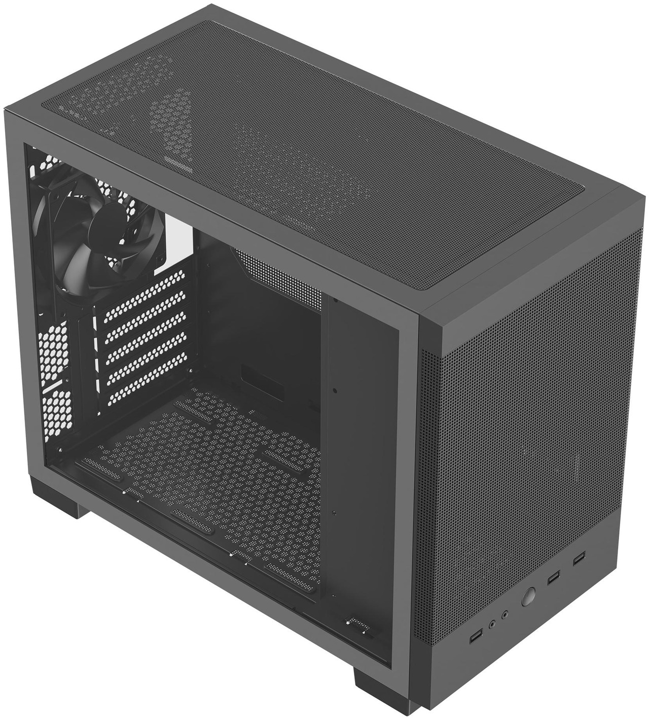 Open Box: Rosewill Micro ATX Mini PC Computer Case with Pre-Installed 400W Power Supply | Left Temper Glass Side Panel | Front and Side Mesh | 240mm & 280mm Radiator Support | 1 x USB 2.0 | 2 x USB 3.0 - Newegg.com - Open Box condition - Image 16