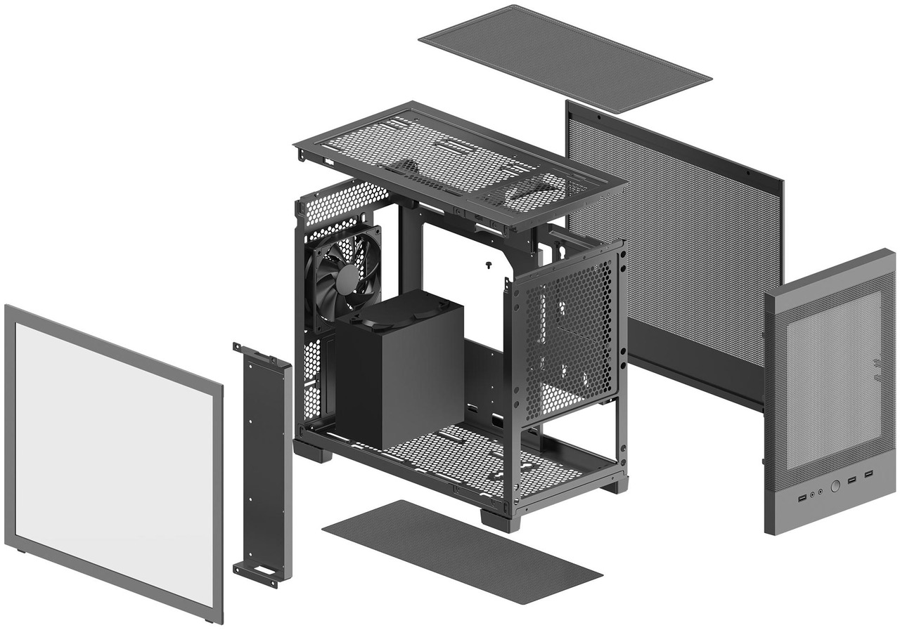 Open Box: Rosewill Micro ATX Mini PC Computer Case with Pre-Installed 400W Power Supply | Left Temper Glass Side Panel | Front and Side Mesh | 240mm & 280mm Radiator Support | 1 x USB 2.0 | 2 x USB 3.0 - Newegg.com - Open Box condition - Image 23