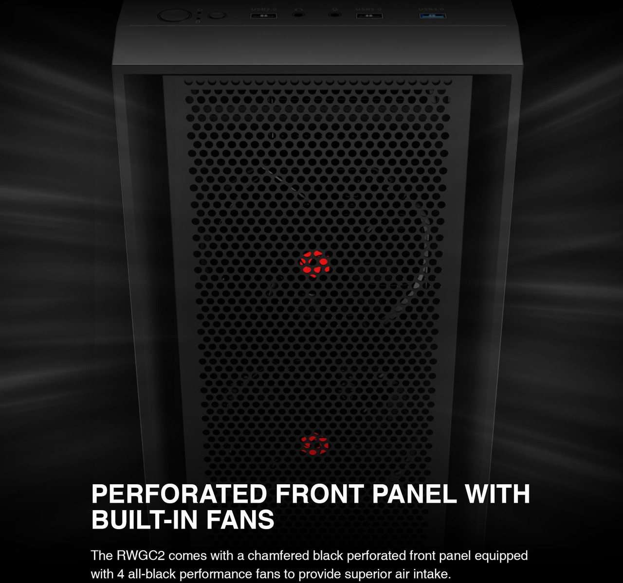 Open Box: Rosewill ATX Mid Tower Gaming Computer PC Case with Side Tempered Glass, Preinstalled 4 x 120mm PWM Fans, Support Up to 6 x 120mm Fans, 360mm AIO/Radiator, 340mm GPU/VGA, 160mm CPU Air Cooler - Newegg.com - Open Box condition - Image 10