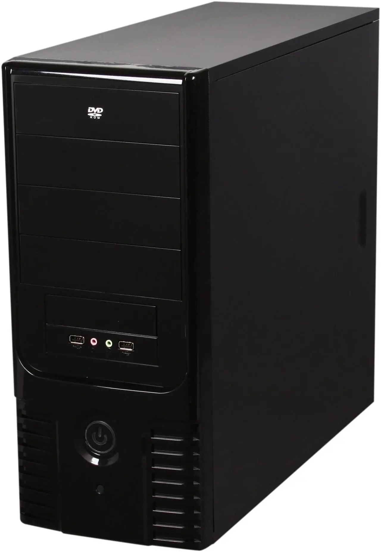 Alt view image 3 of 9 - LOGISYS Computer CS305BK Black Steel ATX Mid Tower Enhanced SOHO Computer Case 480W Power Supply