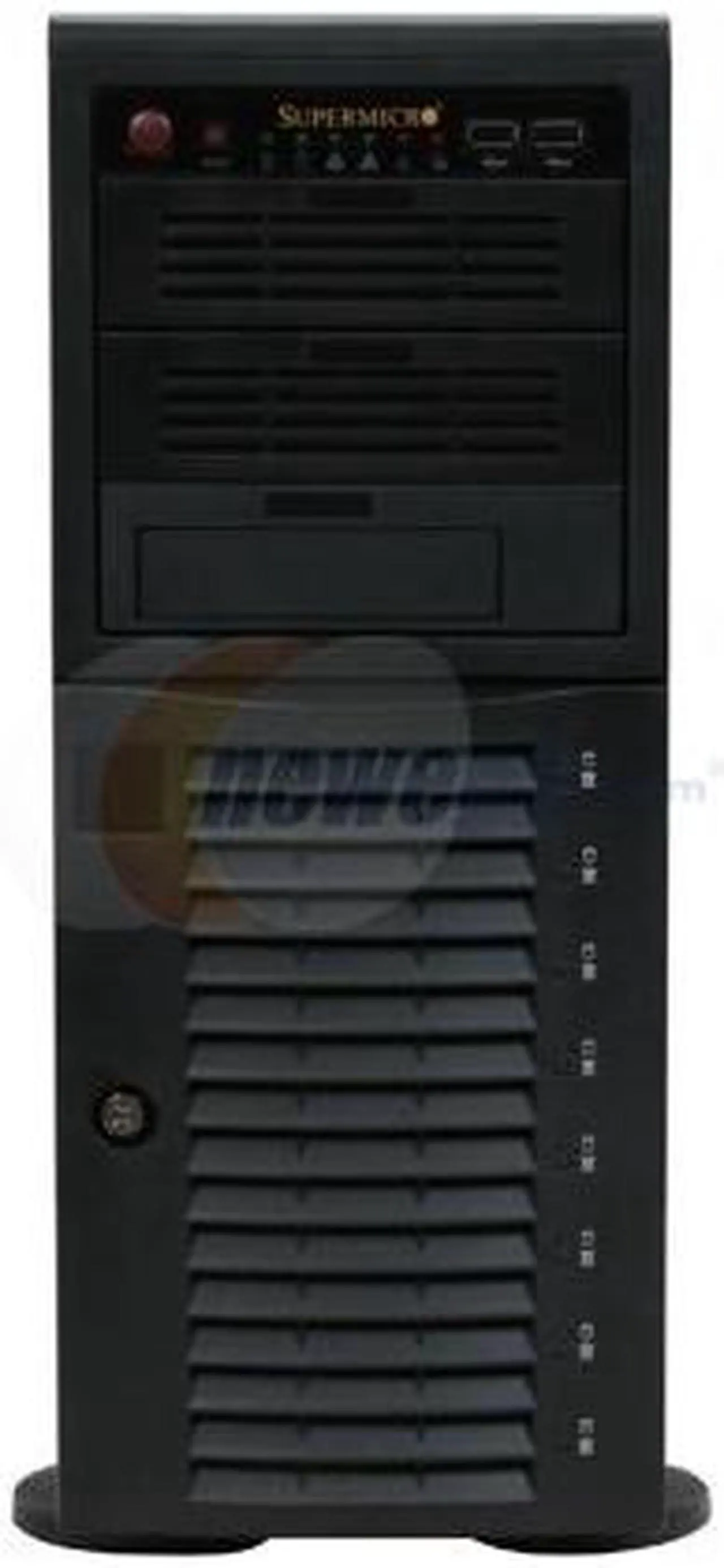 Alt view image 2 of 13 - SUPERMICRO CSE-743T-645B Black 4U Pedestal Chassis w/ 645W Power Supply 2 External 5.25" Drive Bays