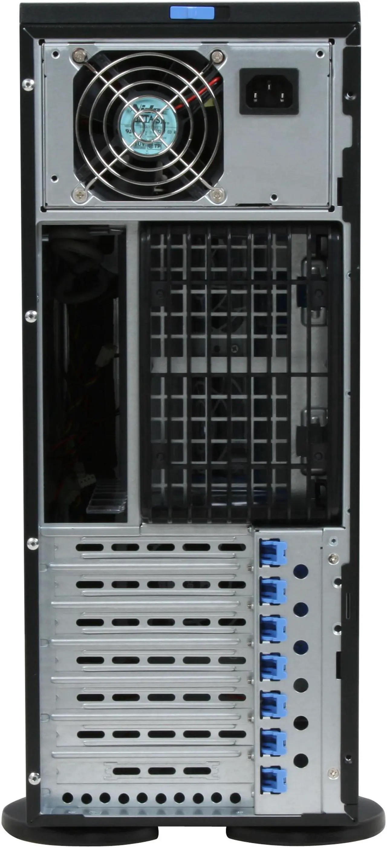 Alt view image 12 of 13 - SUPERMICRO CSE-743T-645B Black 4U Pedestal Chassis w/ 645W Power Supply 2 External 5.25" Drive Bays