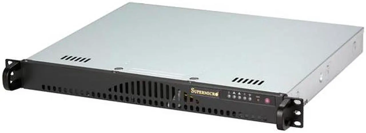 Main image of SUPERMICRO CSE-512L-260B Black 1U Rackmount 14" Mini Server Case Thermal control 260W AC power supply with PFC