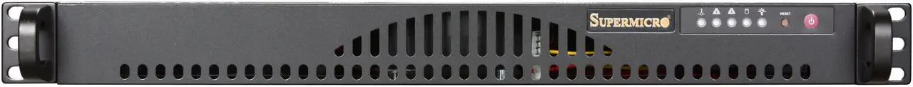 Alt view image 2 of 7 - SUPERMICRO CSE-512L-260B Black 1U Rackmount 14" Mini Server Case Thermal control 260W AC power supply with PFC