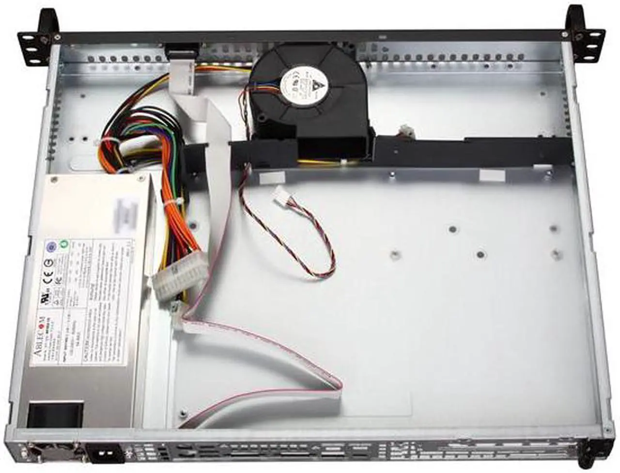 Alt view image 5 of 7 - SUPERMICRO CSE-512L-260B Black 1U Rackmount 14" Mini Server Case Thermal control 260W AC power supply with PFC