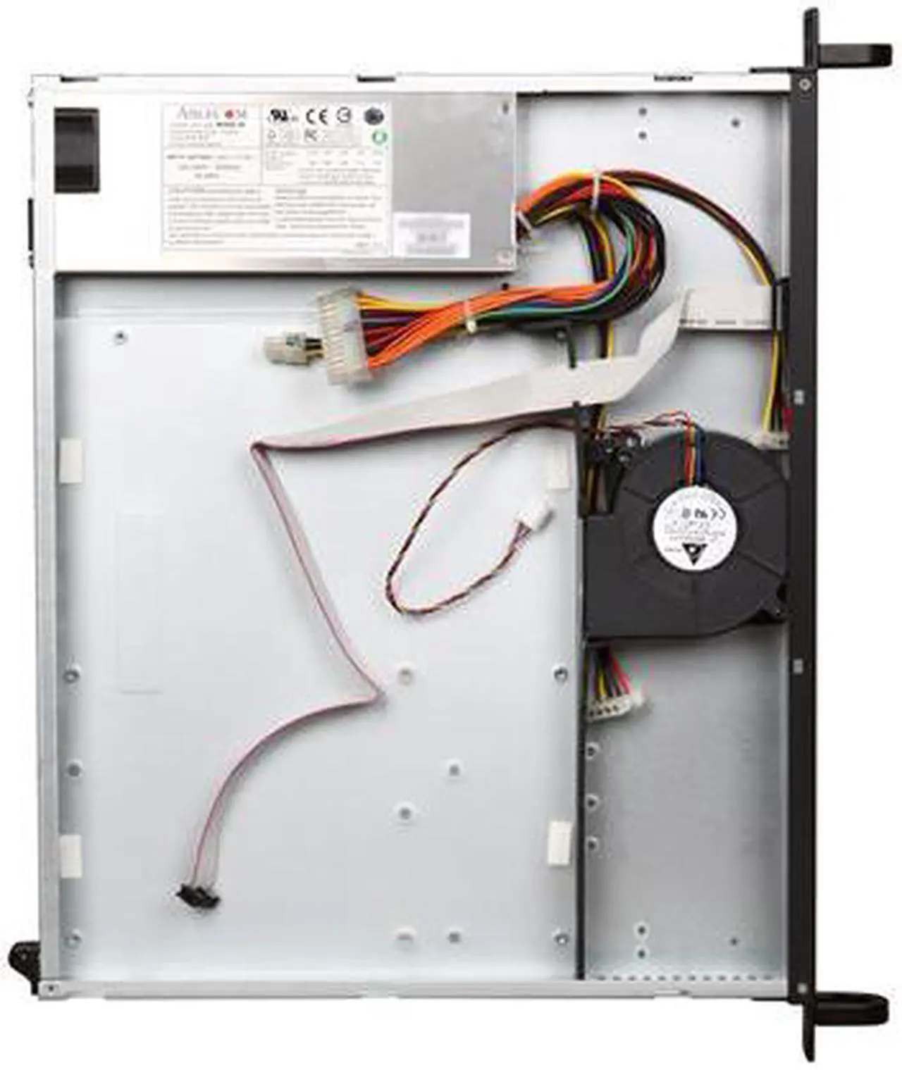 Alt view image 6 of 7 - SUPERMICRO CSE-512L-260B Black 1U Rackmount 14" Mini Server Case Thermal control 260W AC power supply with PFC