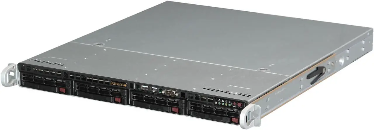 Main image of SUPERMICRO SuperChassis CSE-813MTQ-520CB Black 1U Rackmount Server Case 520W