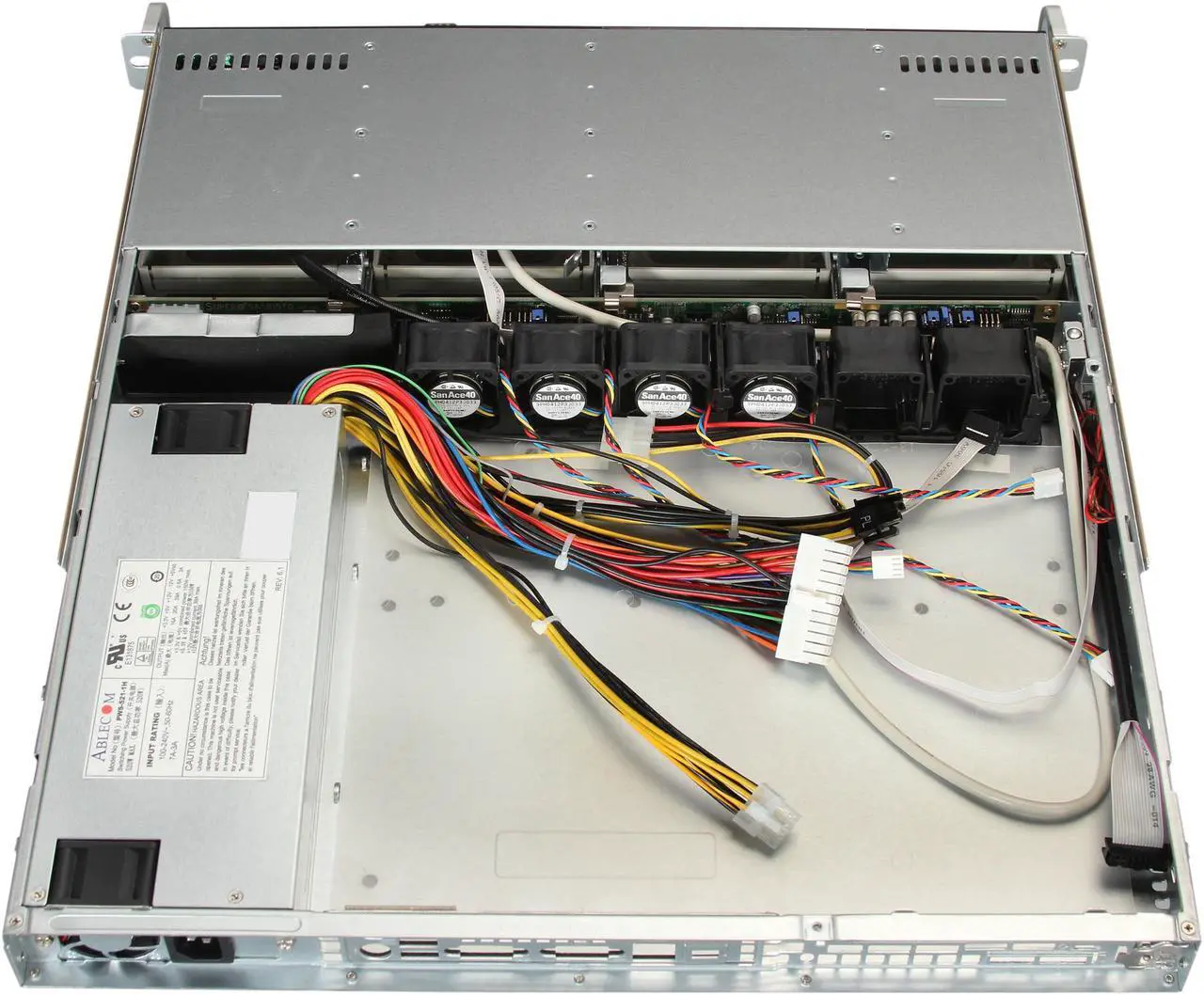 Alt view image 5 of 7 - SUPERMICRO SuperChassis CSE-813MTQ-520CB Black 1U Rackmount Server Case 520W