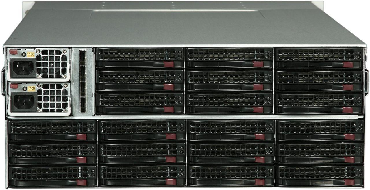 Alt view image 4 of 7 - SUPERMICRO SuperChassis CSE-847E26-RJBOD1 Black 4U Rackmount Server Chassis 1400W Redundant
