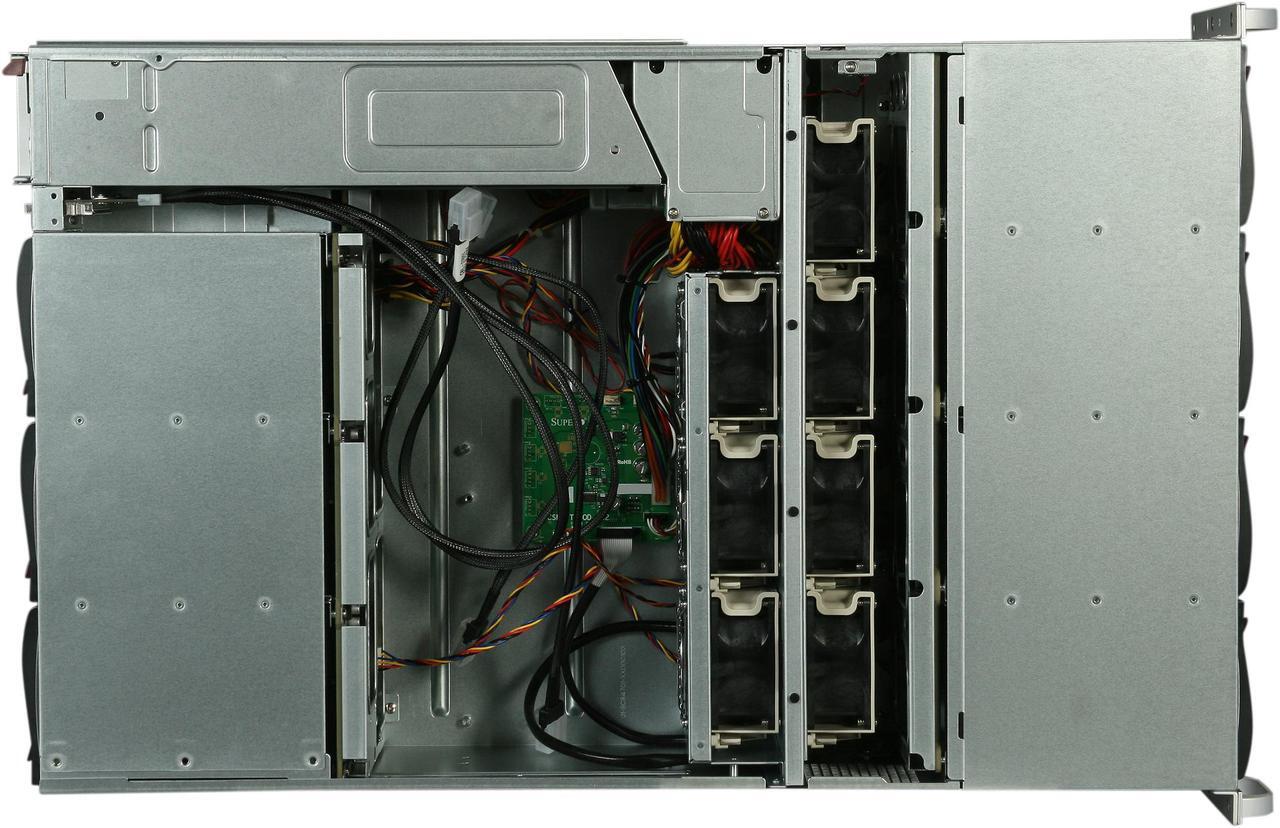 Alt view image 6 of 7 - SUPERMICRO SuperChassis CSE-847E26-RJBOD1 Black 4U Rackmount Server Chassis 1400W Redundant