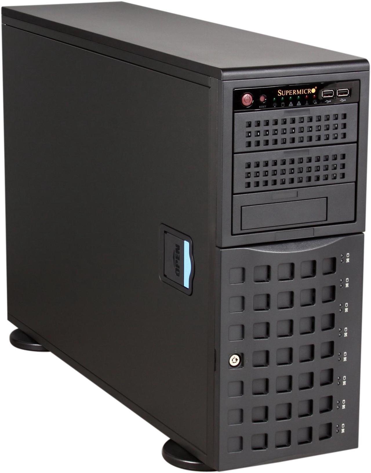 SUPERMICRO SuperChassis CSE-745TQ-R800B Black 4U Rackmount Server Chassis 800W Redundant