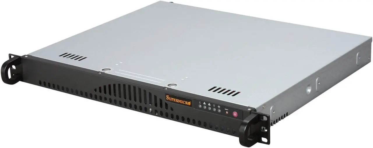 Main image of SUPERMICRO SuperChassis CSE-512L-200B Black 1U Rackmount Server Case 200W