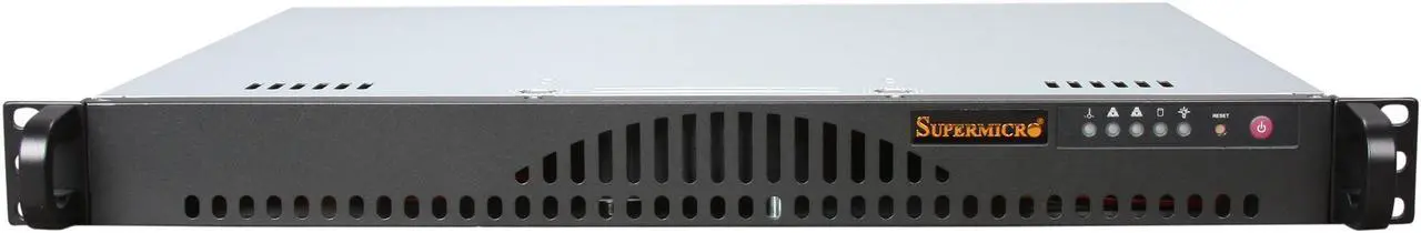 Alt view image 2 of 7 - SUPERMICRO SuperChassis CSE-512L-200B Black 1U Rackmount Server Case 200W