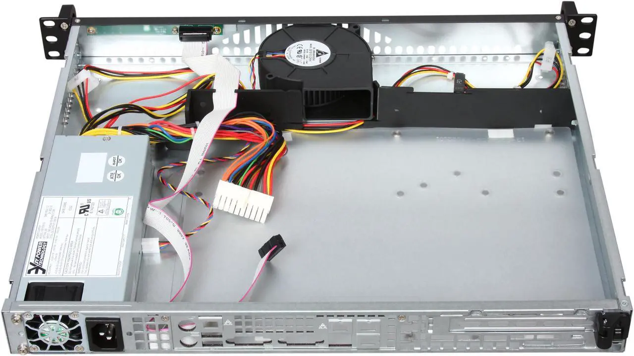 Alt view image 5 of 7 - SUPERMICRO SuperChassis CSE-512L-200B Black 1U Rackmount Server Case 200W