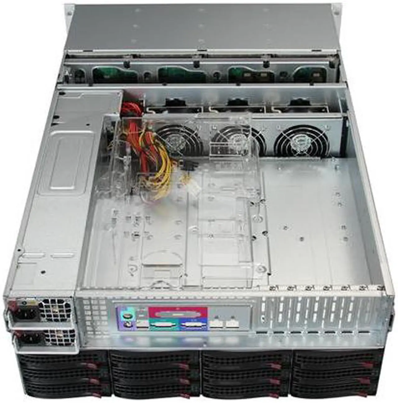 Alt view image 5 of 7 - SUPERMICRO CSE-847E16-R1400LPB Black 4U Rackmount Server Case 1400W Redundant