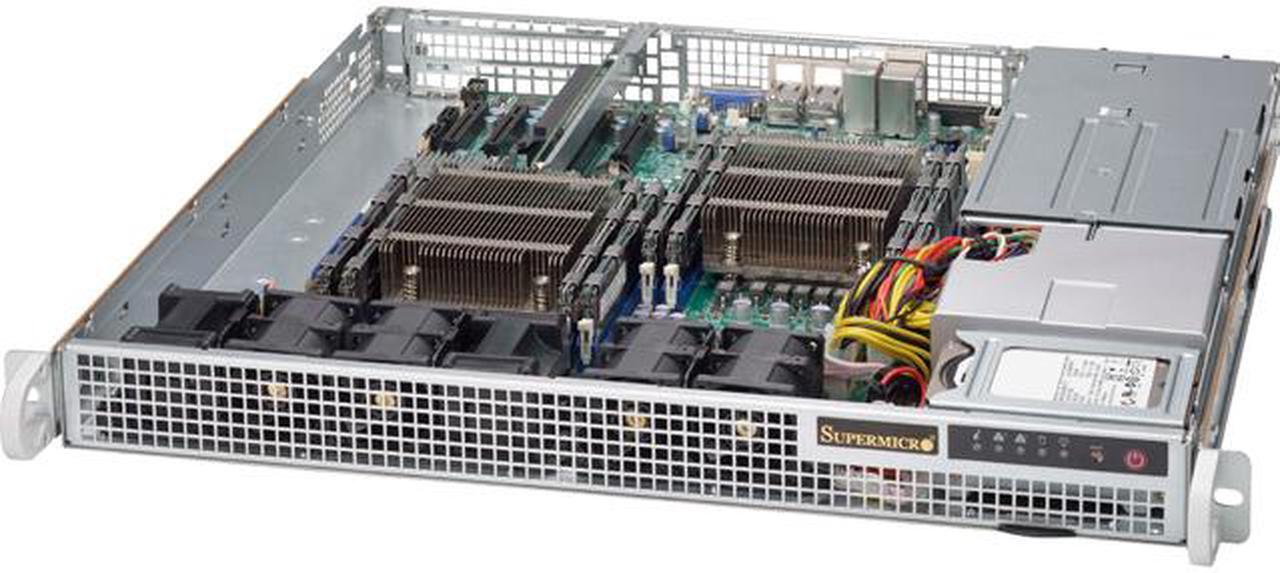 Main image of SUPERMICRO CSE-514-R407C 1U 1U Short Depth Cost-Effective Chassis 1+1 Redundant 400W 80Plus Platinum Level