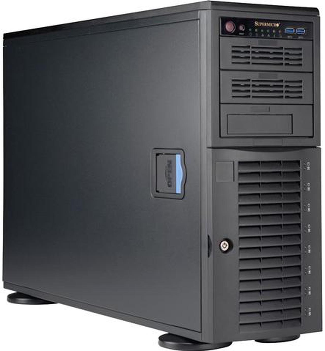 SUPERMICRO SuperChassis CSE-743AC-1K26B-SQ Black 4U Tower Server Case 1200W