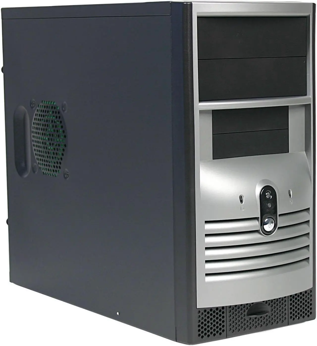 Main image of Foxconn 3GTW-02 Black/Grey Silver 0.7mm SGCC Micro ATX Mini Tower Computer Case 300W Power Supply