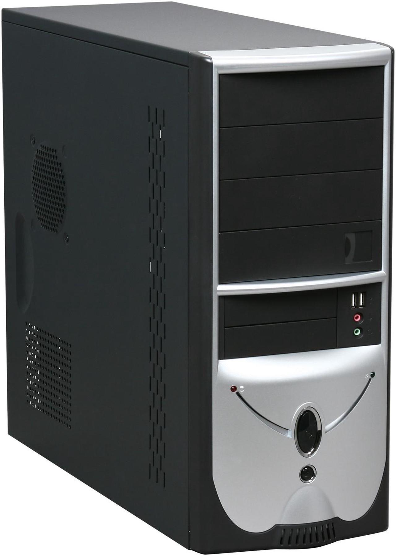 Foxconn TLA-436-2CA400 Black/ Silver Steel ATX Mid Tower Computer Case 300W Power Supply