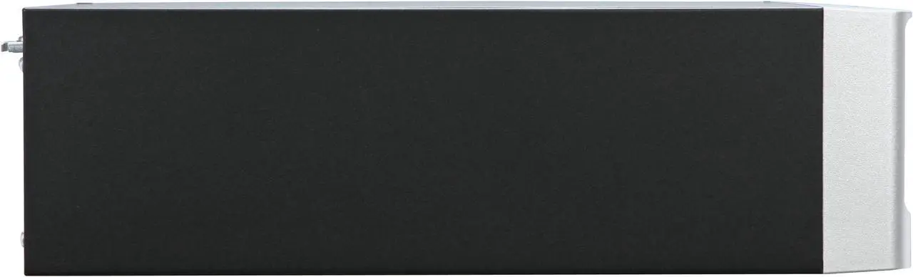 Alt view image 5 of 10 - Foxconn RS233 Black+Light Silver Steel Mini-ITX Tower Computer Case 150W Power Supply