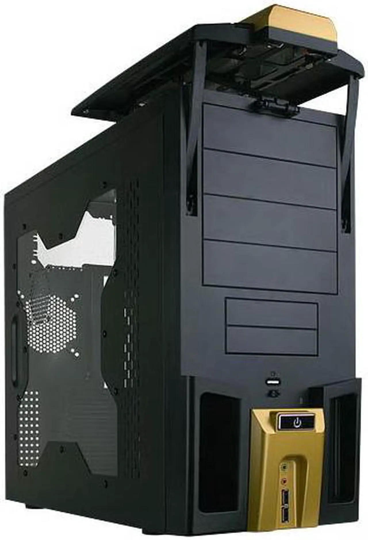 Alt view image 5 of 17 - APEX TU-377-C Black Steel ATX Mid Tower Computer Case