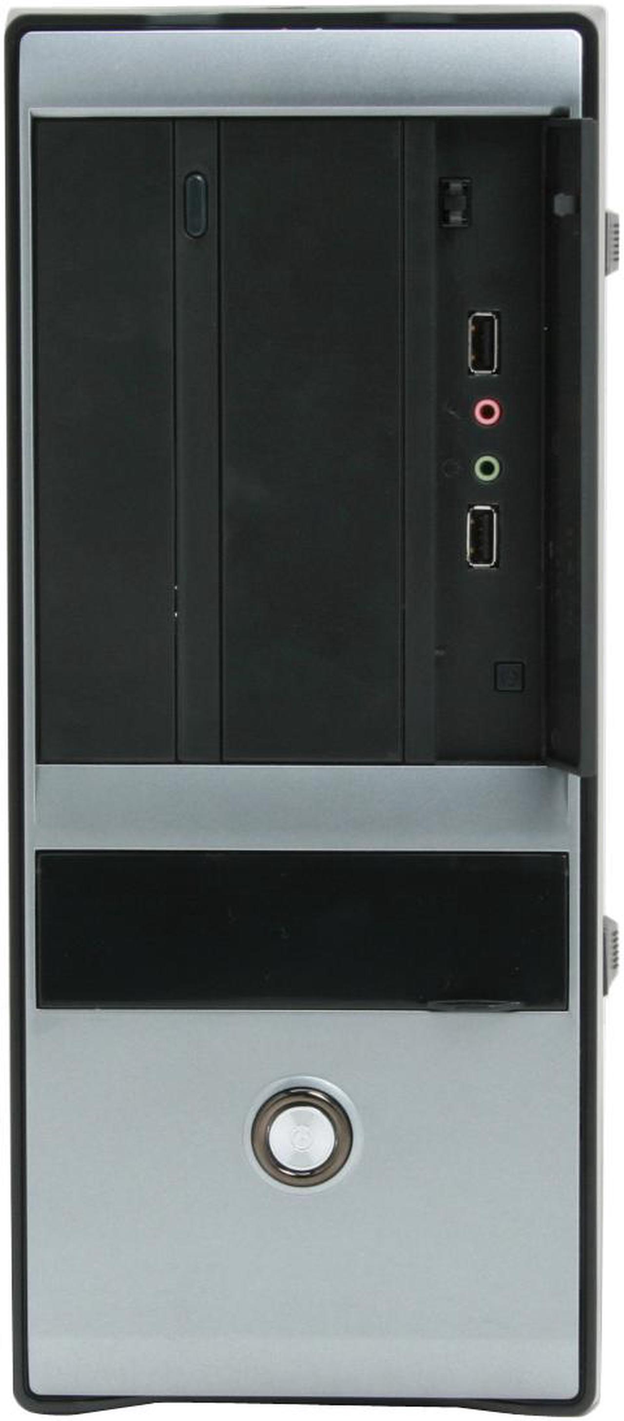 Alt view image 3 of 15 - APEX MJ-511 Black Steel Micro ATX Mid Tower Computer Case 250W Power Supply