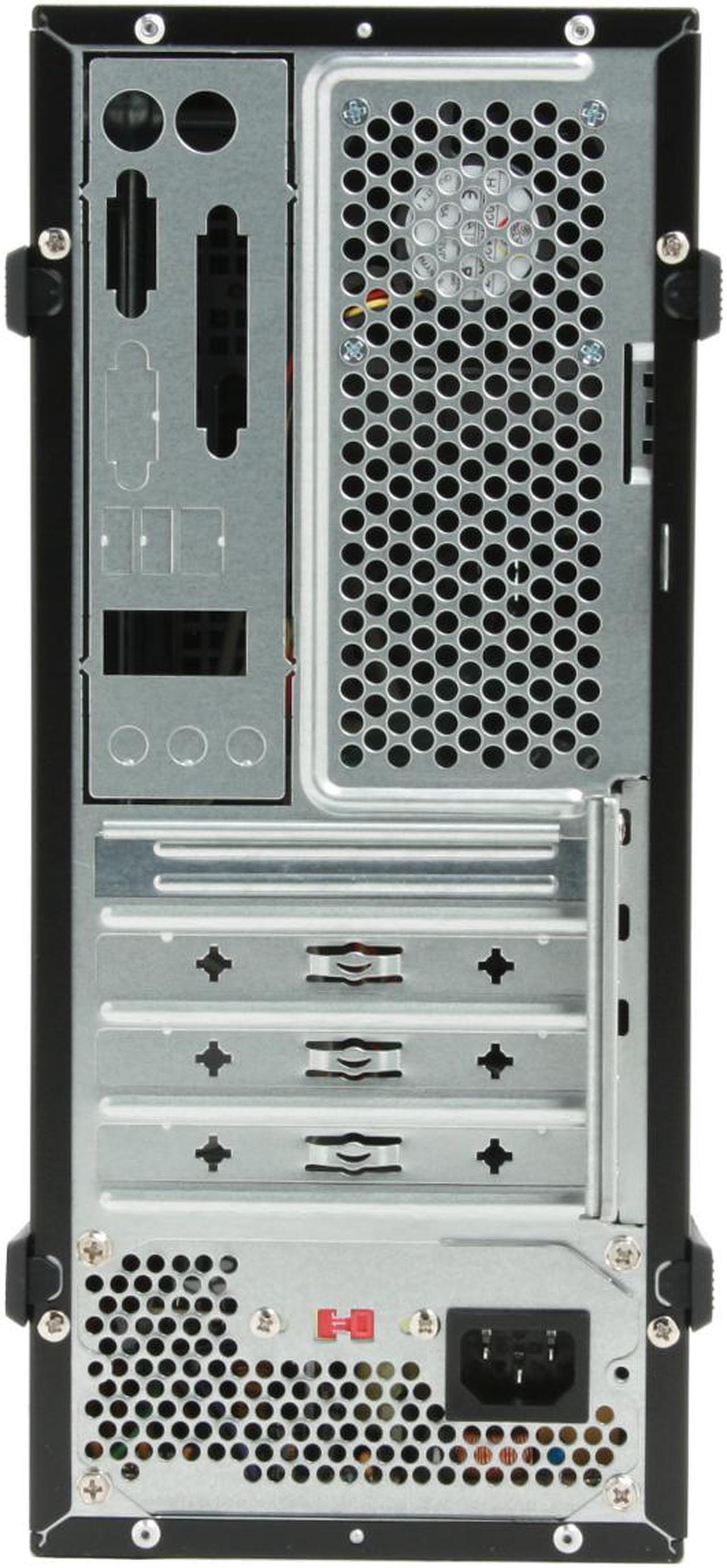 Alt view image 8 of 15 - APEX MJ-511 Black Steel Micro ATX Mid Tower Computer Case 250W Power Supply