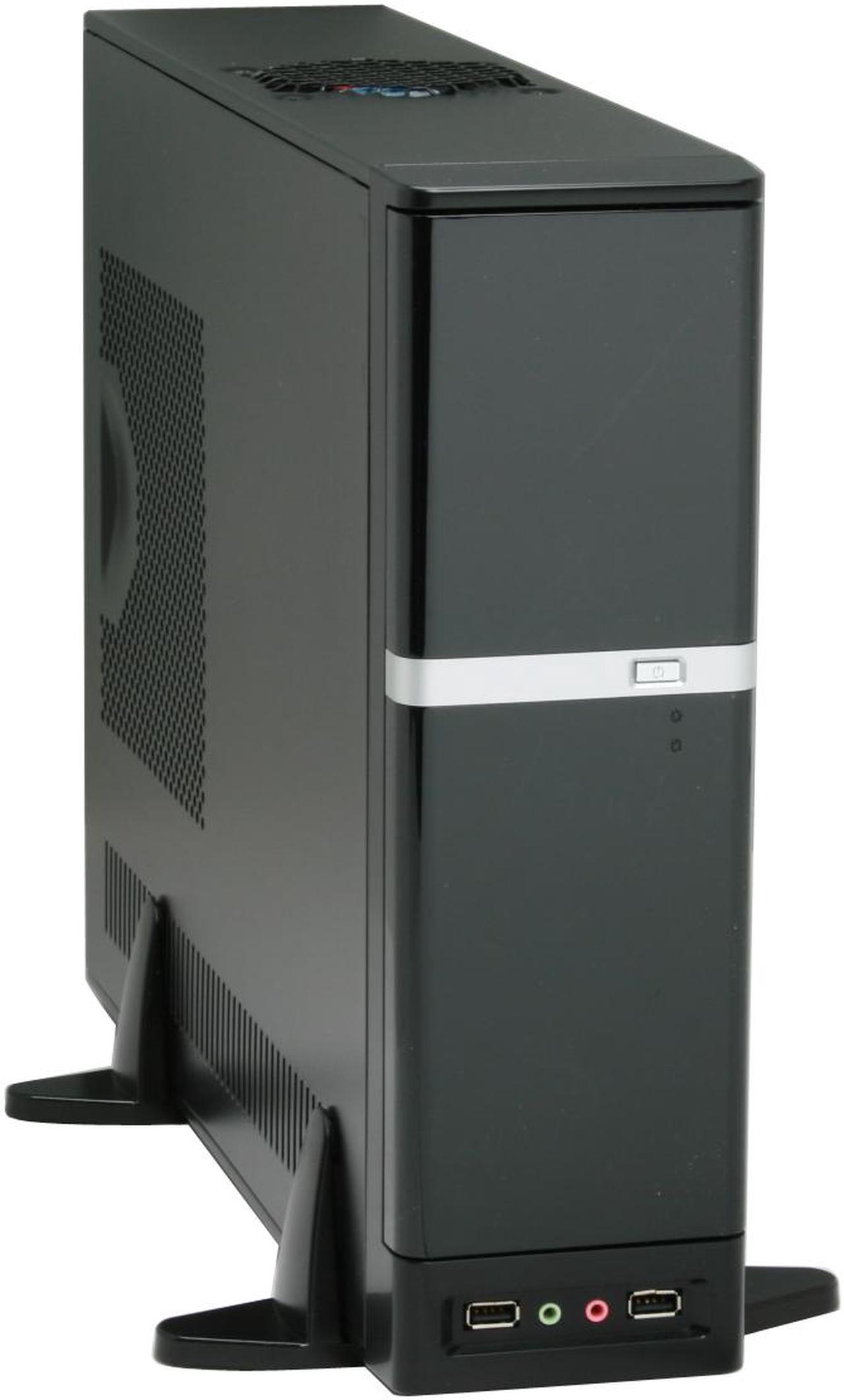 APEX DM-387 Black Steel Micro ATX Media Center / Slim HTPC Computer Case w/ ATX12V TFX 275W Power Supply