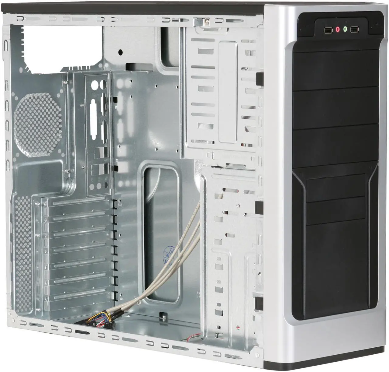 Alt view image 7 of 10 - APEX PC-389-C Black Steel ATX Mid Tower Computer Case