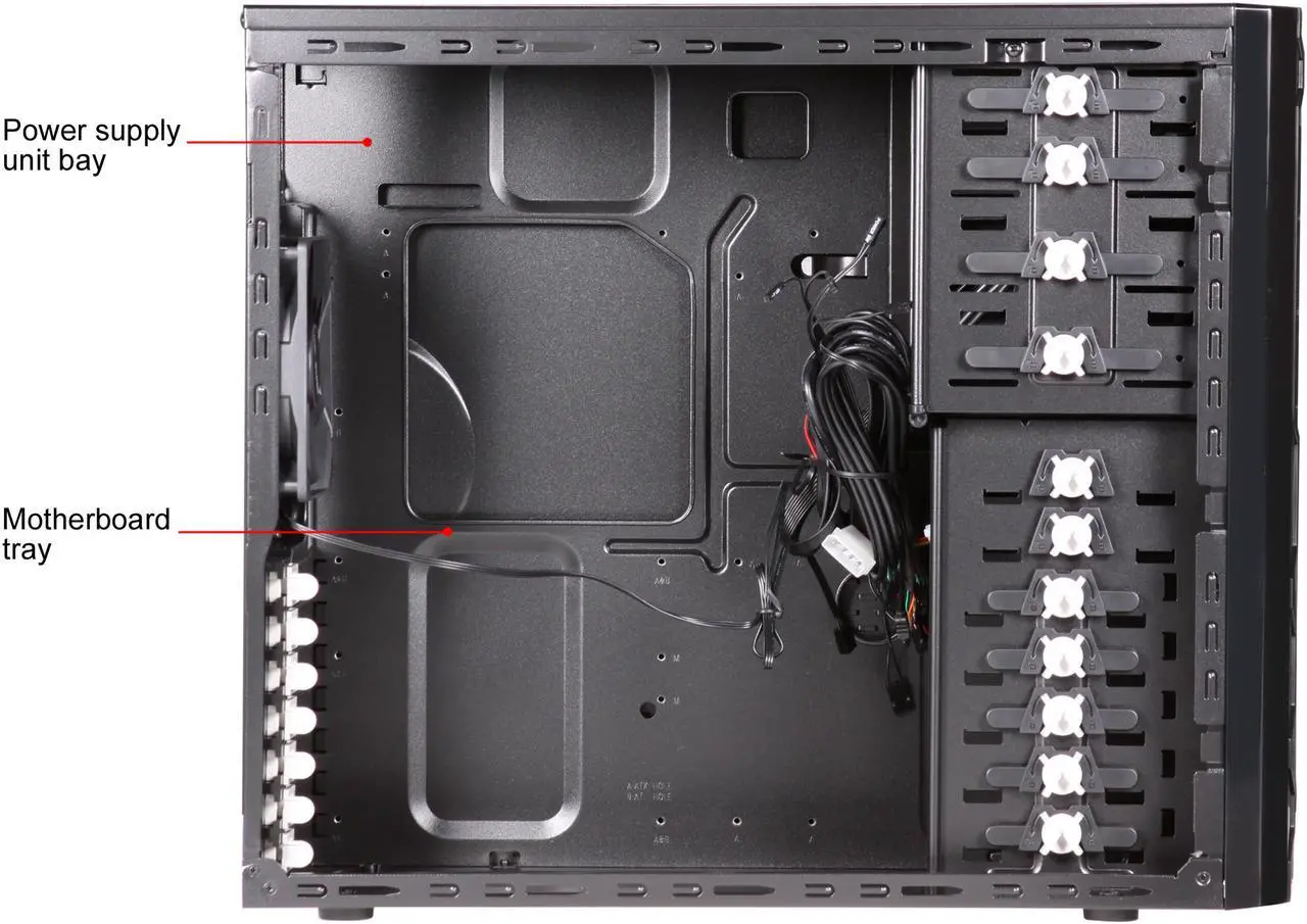 Alt view image 8 of 14 - APEX Vortex 3620 SGCC / ABS ATX Mid Tower Gaming Computer Case